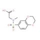 [(2,3-Dihydro-benzo[1,4]dioxine-6-sulfonyl)-methyl-amino]-acetic acid - chemical structure image
