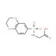 (2,3-Dihydro-benzo[1,4]dioxine-6-sulfonylamino)-acetic acid - chemical structure image