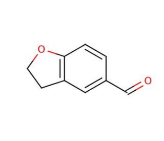 2,3-Dihydrobenzofuran-5-carboxaldehyde (CAS 55745-70-5) - chemical structure image