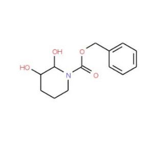 2,3-Dihydroxy-1-piperidinecarboxylic Acid Phenylmethyl Ester (CAS 473436-50-9) - chemical structure image