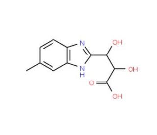 2,3-Dihydroxy-3-(5-methyl-1H-benzoimidazol-2-yl)-propionic acid - chemical structure image