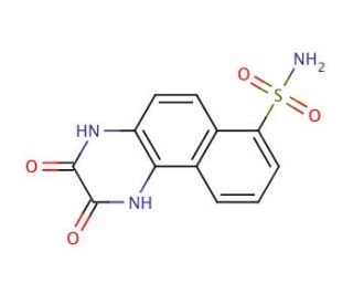 2,3-Dihydroxy-7-sulphamoyl-benzo[f]quinoxaline (CAS 118876-57-6) - chemical structure image