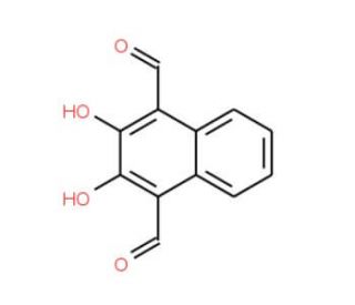 2,3-Dihydroxynaphthalene-1,4-dicarbaldehyde (CAS 103860-60-2) - chemical structure image