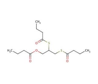 2,3-Dimercapto-1-propanol tributyrate (CAS 58428-97-0) - chemical structure image
