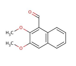 2,3-Dimethoxy-1-naphthaldehyde (CAS 56252-09-6) - chemical structure image