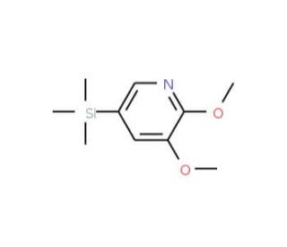 2,3-Dimethoxy-5-(trimethylsilyl)pyridine (CAS 1131335-75-5) - chemical structure image