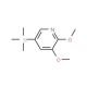 2,3-Dimethoxy-5-(trimethylsilyl)pyridine (CAS 1131335-75-5) - chemical structure image