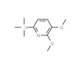 2,3-Dimethoxy-6-(trimethylsilyl)pyridine (CAS 1131335-54-0) - chemical structure image
