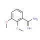 2,3-Dimethoxy-benzamidine (CAS 144650-01-1) - chemical structure image