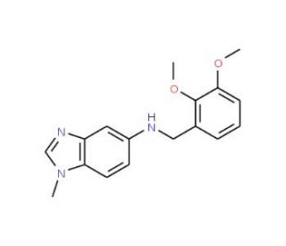 (2,3-Dimethoxy-benzyl)-(1-methyl-1H-benzoimidazol-5-yl)-amine - chemical structure image