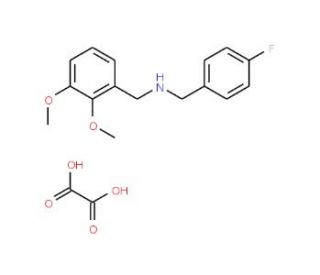 (2,3-Dimethoxy-benzyl)-(4-fluoro-benzyl)-amine oxalate - chemical structure image