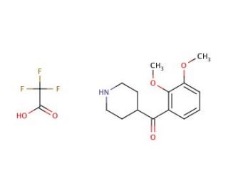 (2,3-Dimethoxyphenyl)-4-piperidinylmethanone Trifluoroacetate Salt (CAS 139290-73-6) - chemical structure image