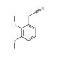 2,3-Dimethoxyphenylacetonitrile (CAS 4468-57-9) - chemical structure image