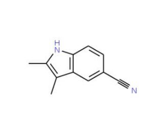 2,3-dimethyl-1H-indole-5-carbonitrile - chemical structure image