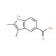 2,3-dimethyl-1H-indole-5-carboxylic acid (CAS 14844-73-6) - chemical structure image