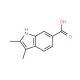 2,3-Dimethyl-1H-indole-6-carboxylic acid (CAS 103986-06-7) - chemical structure image