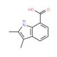 2,3-Dimethyl-1H-indole-7-carboxylic acid (CAS 103986-07-8) - chemical structure image