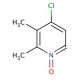 2,3-dimethyl-4-chloropyridine-N-Oxide - chemical structure image