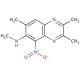 2,3-Dimethyl-5-nitro-6-methylamino-7-methyl-quinoxaline (CAS 149703-60-6) - chemical structure image