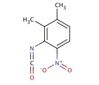 2,3-Dimethyl-6-nitrophenyl isocyanate (CAS 302912-25-0) - chemical structure image