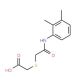 [(2,3-Dimethyl-phenylcarbamoyl)-methylsulfanyl]-acetic acid - chemical structure image