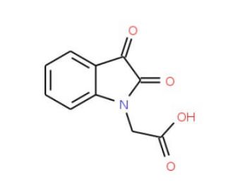 (2,3-dioxo-2,3-dihydro-1H-indol-1-yl)acetic acid (CAS 60705-96-6) - chemical structure image