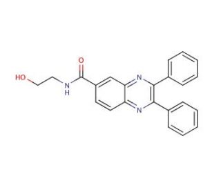 2,3-Diphenylquinoxaline-6-carboxylic Acid, 2-Hydroxyethyl Amide (CAS 332404-53-2) - chemical structure image