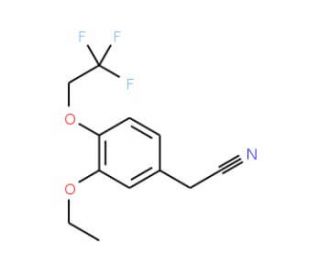 2-[3-ethoxy-4-(2,2,2-trifluoroethoxy)phenyl]acetonitrile - chemical structure image