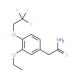 2-[3-ethoxy-4-(2,2,2-trifluoroethoxy)phenyl]ethanethioamide - chemical structure image
