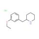 2-(3-Ethoxy-benzyl)-piperidine hydrochloride (CAS 1170163-05-9) - chemical structure image
