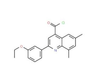 2-(3-ethoxyphenyl)-6,8-dimethylquinoline-4-carbonyl chloride - chemical structure image