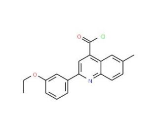 2-(3-ethoxyphenyl)-6-methylquinoline-4-carbonyl chloride - chemical structure image