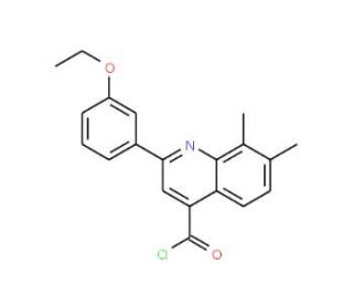 2-(3-ethoxyphenyl)-7,8-dimethylquinoline-4-carbonyl chloride - chemical structure image