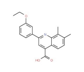 2-(3-ethoxyphenyl)-7,8-dimethylquinoline-4-carboxylic acid - chemical structure image