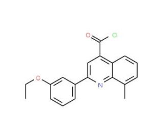 2-(3-ethoxyphenyl)-8-methylquinoline-4-carbonyl chloride - chemical structure image