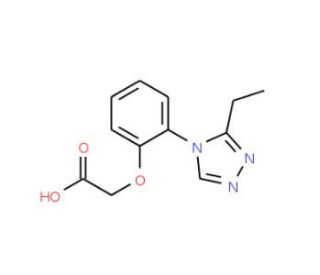 [2-(3-Ethyl-[1,2,4]triazol-4-yl)-phenoxy]-acetic acid - chemical structure image
