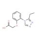 [2-(3-Ethyl-[1,2,4]triazol-4-yl)-phenoxy]-acetic acid - chemical structure image