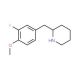 2-(3-Fluoro-4-methoxy-benzyl)-piperidine (CAS 955288-40-1) - chemical structure image