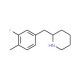 2-(3-Fluoro-4-methyl-benzyl)-piperidine (CAS 955315-27-2) - chemical structure image