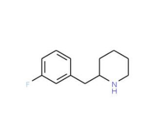 2-(3-fluoro-benzyl)-piperidine (CAS 955288-46-7) - chemical structure image