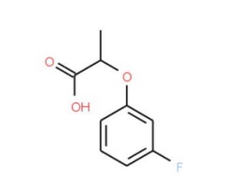 2-(3-Fluoro-phenoxy)-propionic acid - chemical structure image