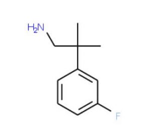 2-(3-Fluoro-phenyl)-2-methyl-propylamine - chemical structure image