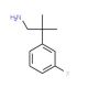 2-(3-Fluoro-phenyl)-2-methyl-propylamine - chemical structure image