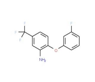 2-(3-Fluorophenoxy)-5-(trifluoromethyl)aniline - chemical structure image