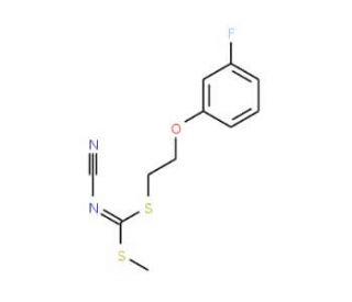 [2-(3-Fluorophenoxy)ethyl]methyl-cyanocarbonimidodithioate - chemical structure image
