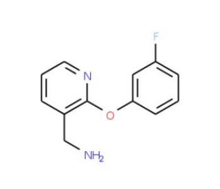 [2-(3-fluorophenoxy)pyridin-3-yl]methylamine - chemical structure image