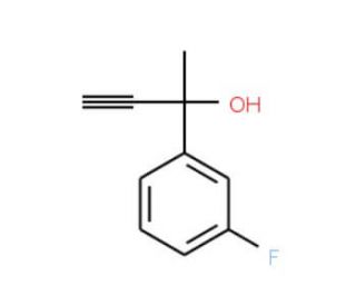2-(3-Fluorophenyl)-3-butyn-2-ol (CAS 890090-57-0) - chemical structure image