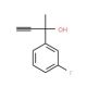 2-(3-Fluorophenyl)-3-butyn-2-ol (CAS 890090-57-0) - chemical structure image