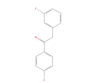 2-(3-Fluorophenyl)-4&prime;-fluoroacetophenone (CAS 370874-66-1) - chemical structure image