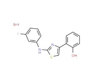 2-(3-Fluorophenyl)amino-4-(2-hydroxyphenyl)-1,3-thiazole hydrobromide (CAS 1209843-32-2) - chemical structure image
